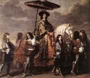 LE BRUN, Charles Chancellor Sguier at the Entry of Louis XIV into Paris in 1660 sg oil on canvas